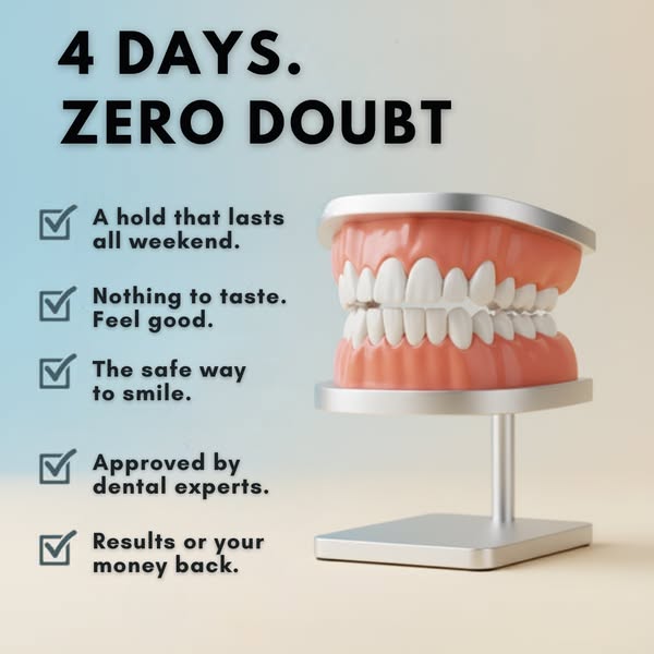 ✅ Advanced Custom-Fit Functional Dentures 🦷 Smile Confidently Again in Just 3 Minutes ❌ No Dentist Needed!