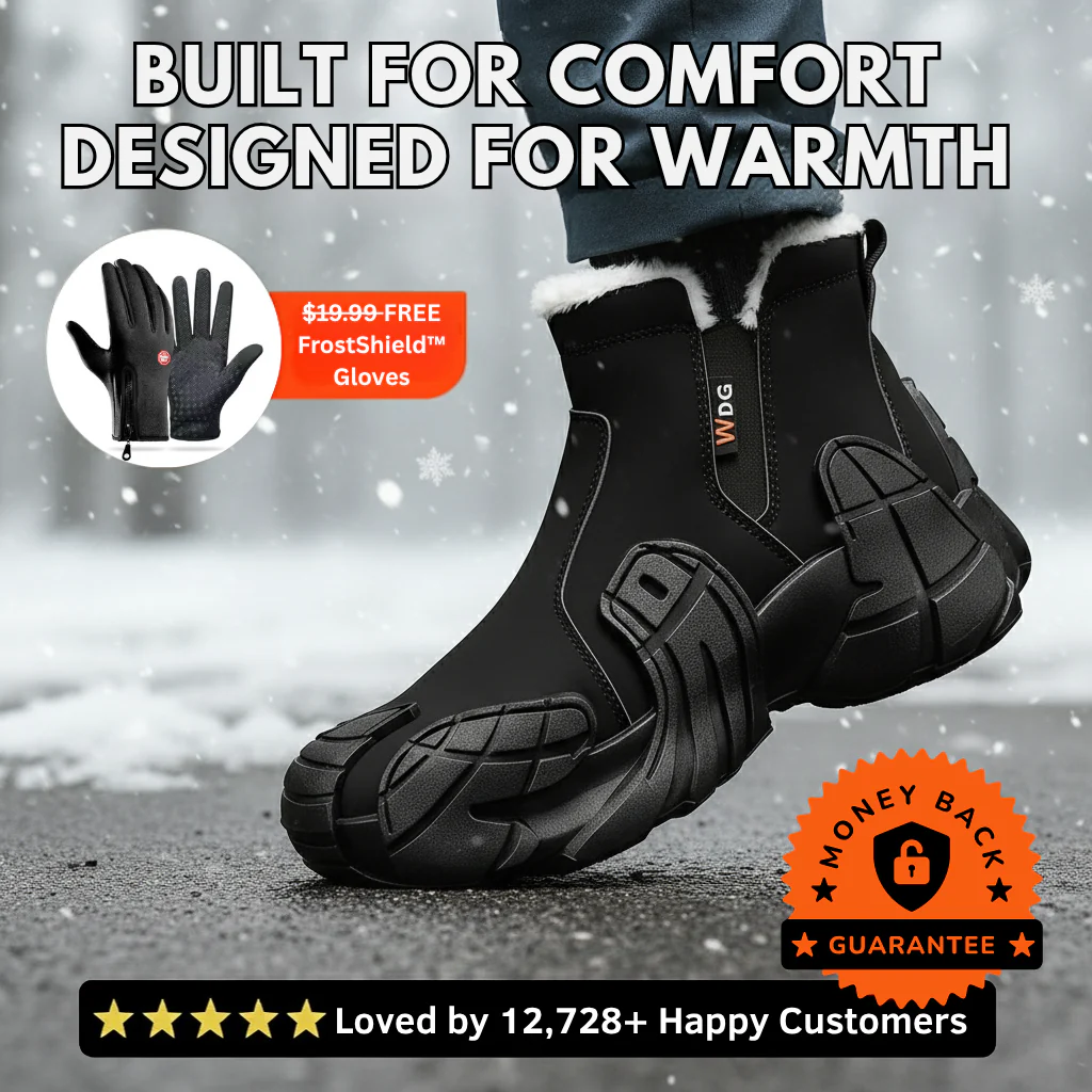 🔥 Hot Sale 70% OFF 👟 Unisex Warm Fleece Waterproof Boots