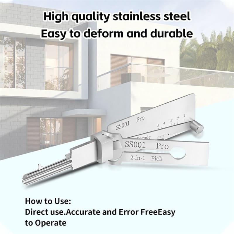 🔥Hot Sale 49% Off ⚒️ Flat Key Lock Compatible Master Key Decoder Tool