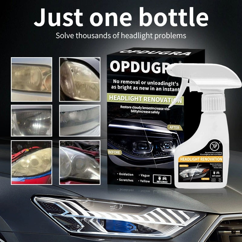 🚘 Automotive Headlamp Restoration Fluid Kit