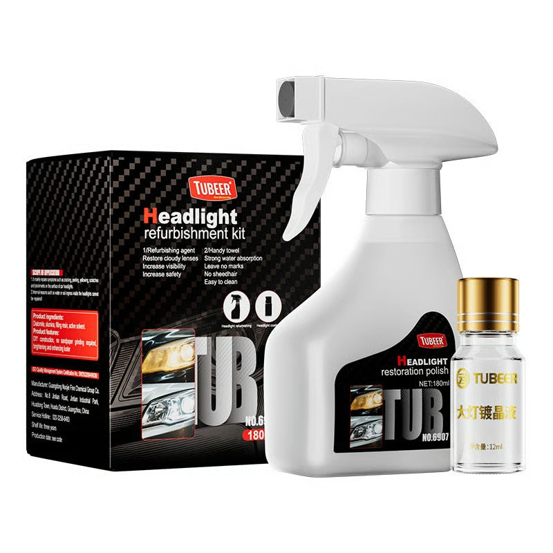 🚘 Automotive Headlamp Restoration Fluid Kit