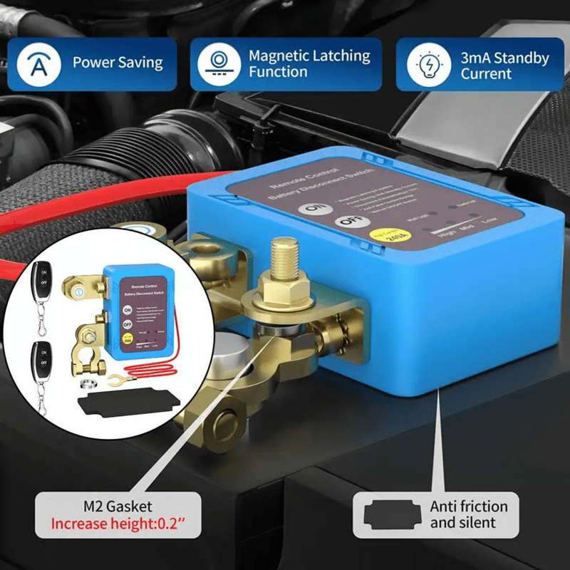 12V High Current Car Remote Battery Disconnect Switch