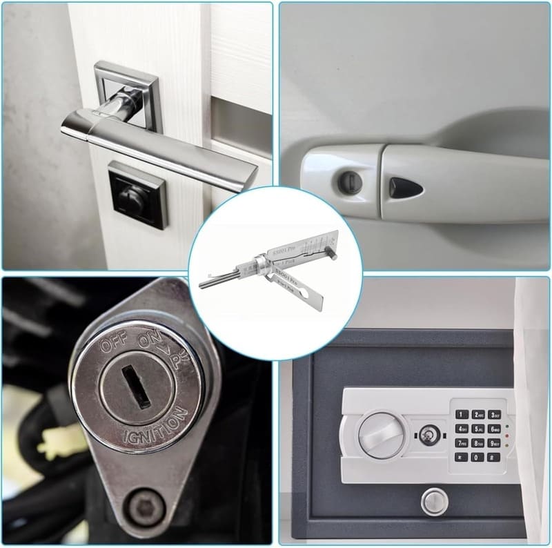 🔥Hot Sale 49% Off ⚒️ Flat Key Lock Compatible Master Key Decoder Tool
