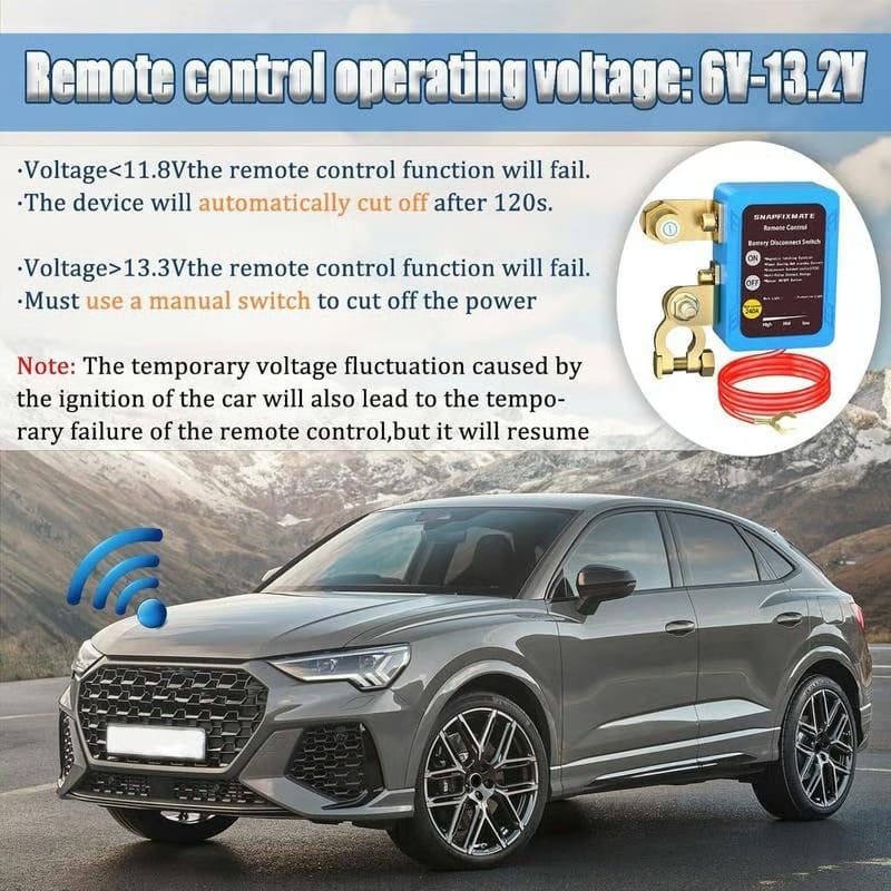 12V High Current Car Remote Battery Disconnect Switch