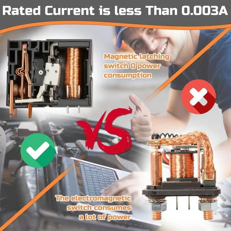 12V High Current Car Remote Battery Disconnect Switch