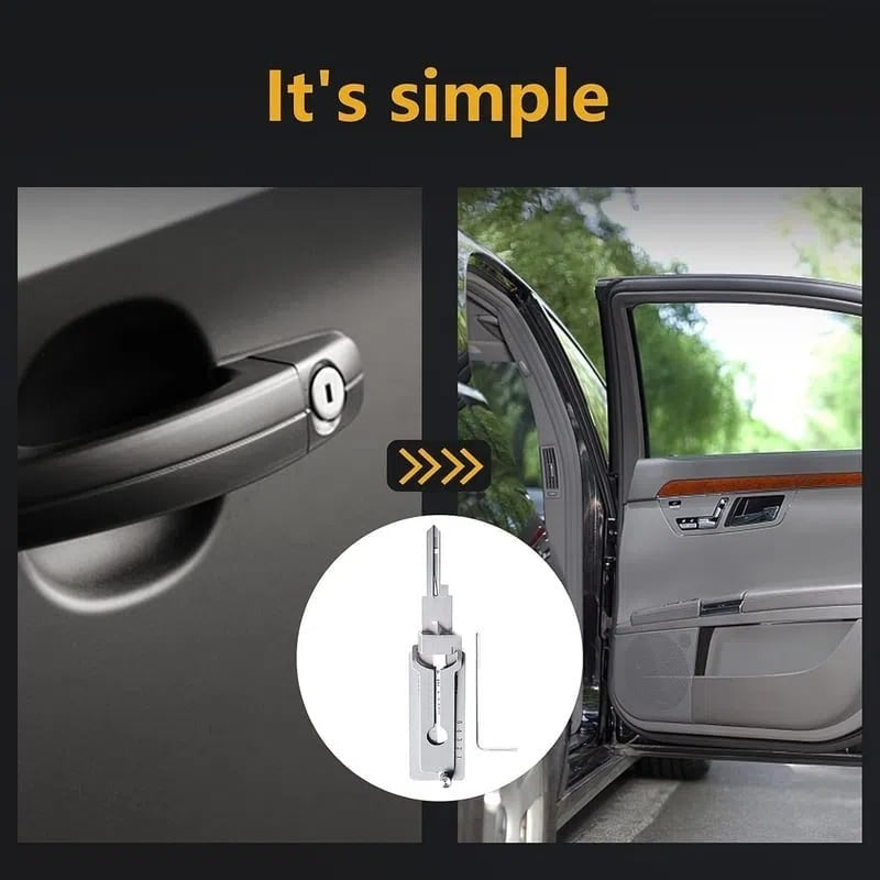 🔥Hot Sale 49% Off ⚒️ Flat Key Lock Compatible Master Key Decoder Tool