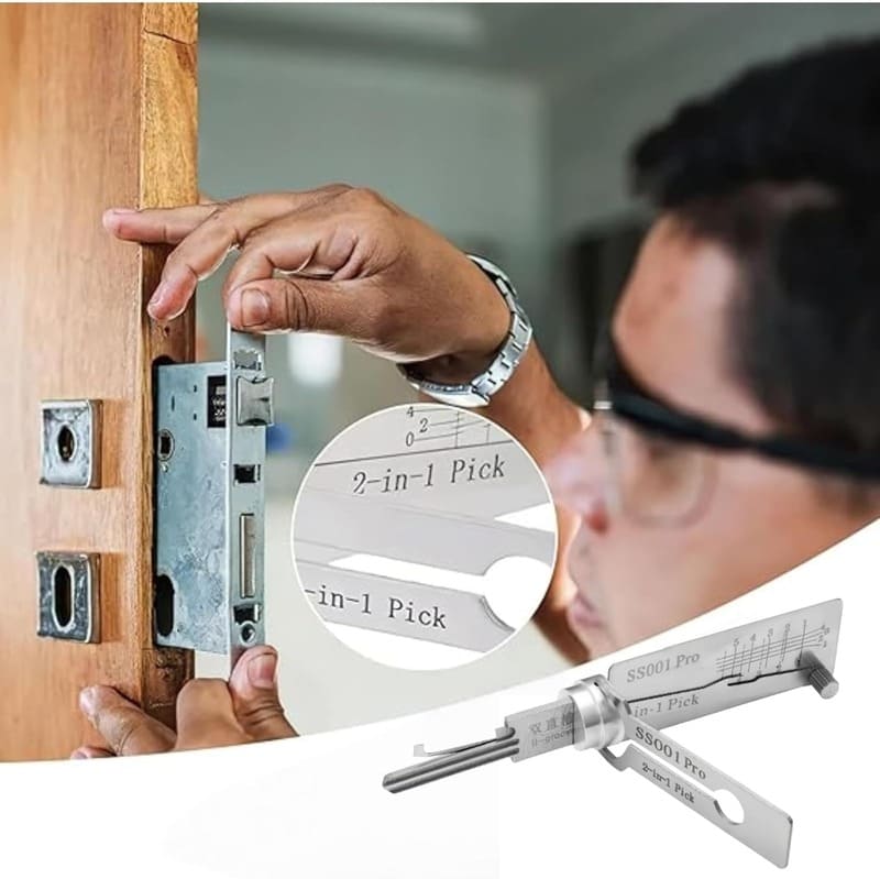 🔥Hot Sale 49% Off ⚒️ Flat Key Lock Compatible Master Key Decoder Tool