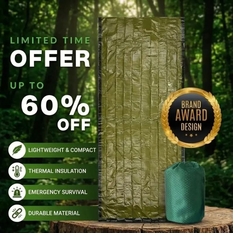Emergency Waterproof Survival Sleeping Bag for Camping & Hiking