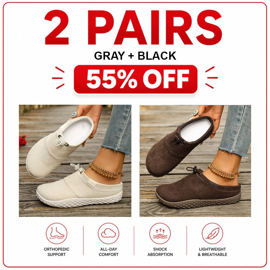 Orthopedic Casual Shoes with Round Toe Design-Us
