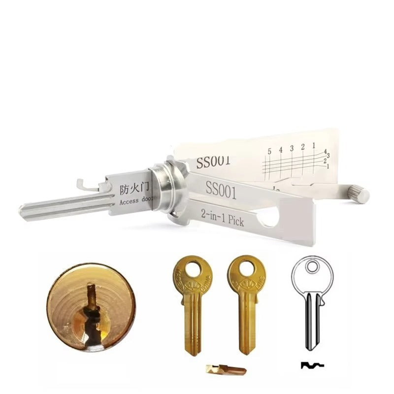 🔥Hot Sale 49% Off ⚒️ Flat Key Lock Compatible Master Key Decoder Tool