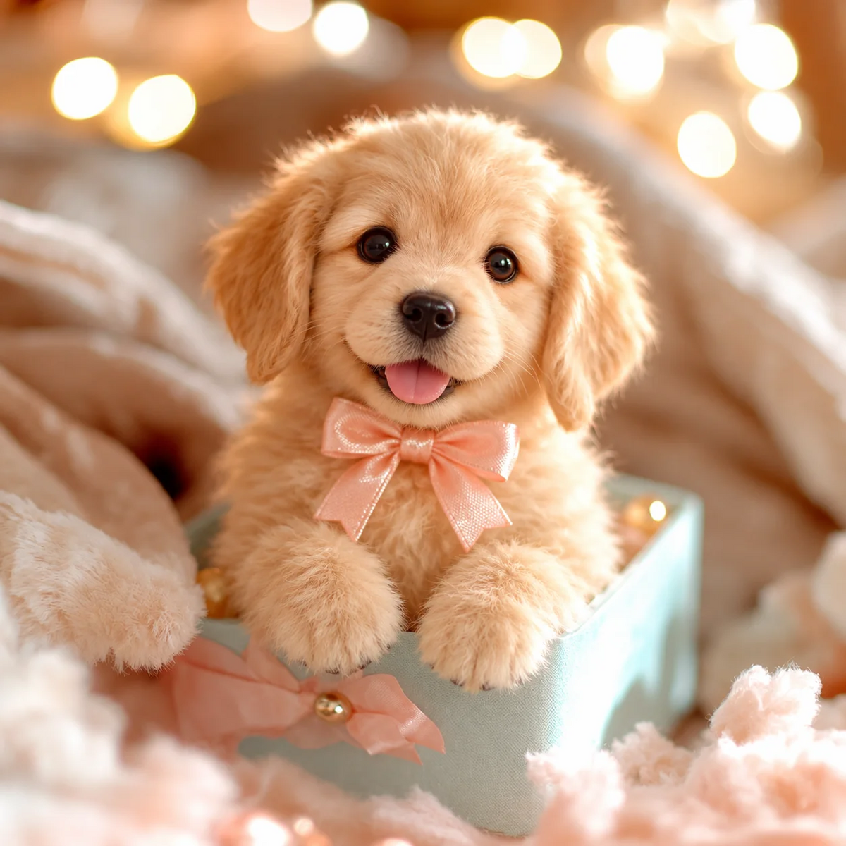 🎄 50% OFF – Golden Buddy Realistic Robot Golden Retriever Puppy