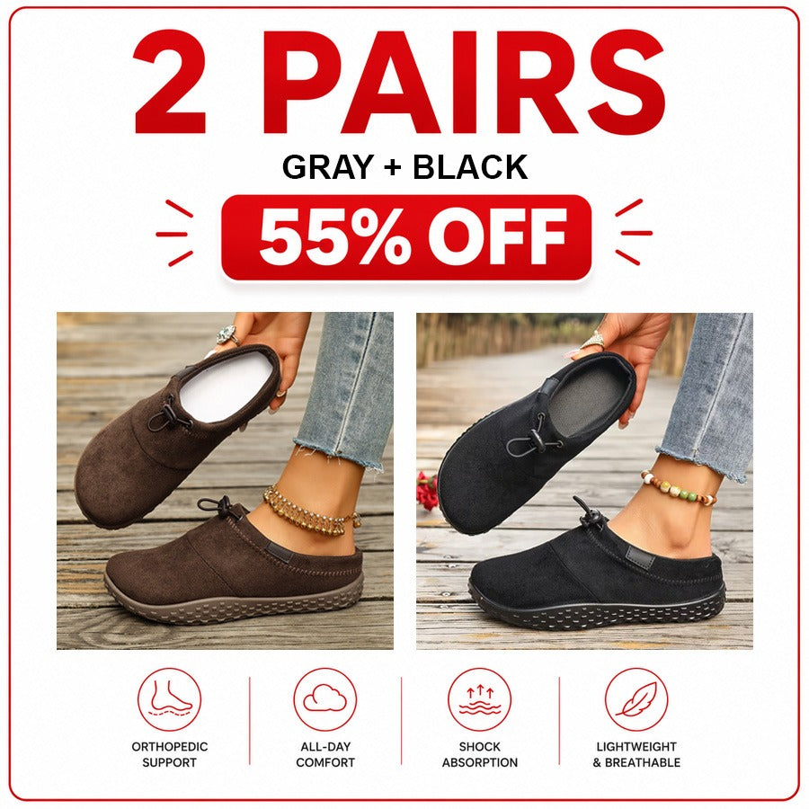 Orthopedic Casual Shoes with Round Toe Design-Us