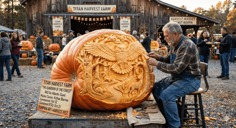 Atlantic Giant Pumpkin Seeds🎃-Grow 400LB Giant Pumpkins in Just 90 Days 🌱