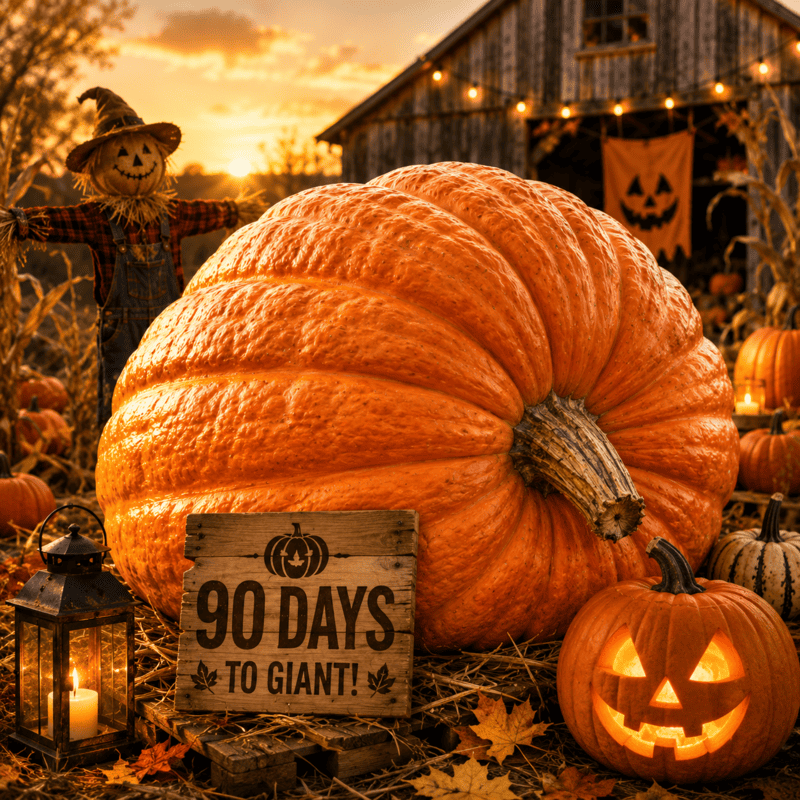 Atlantic Giant Pumpkin Seeds🎃-Grow 400LB Giant Pumpkins in Just 90 Days 🌱