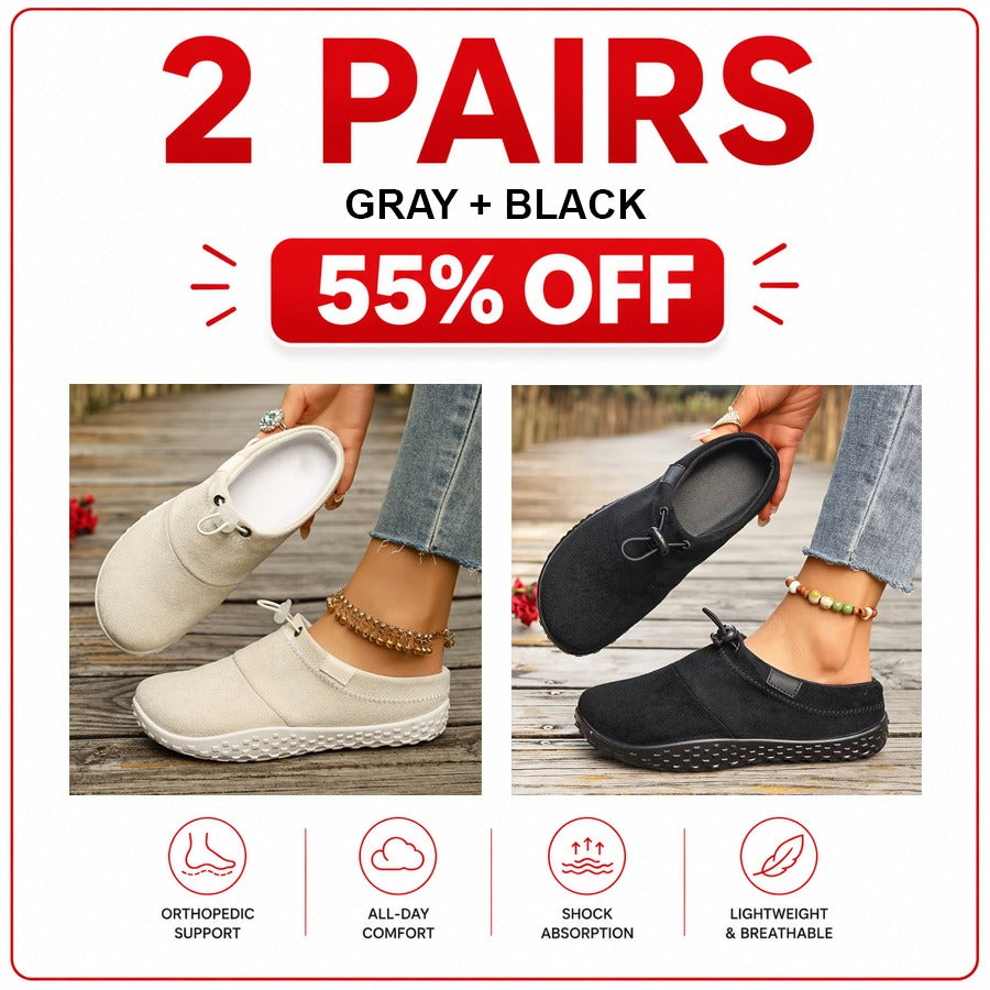 Orthopedic Casual Shoes with Round Toe Design-Us