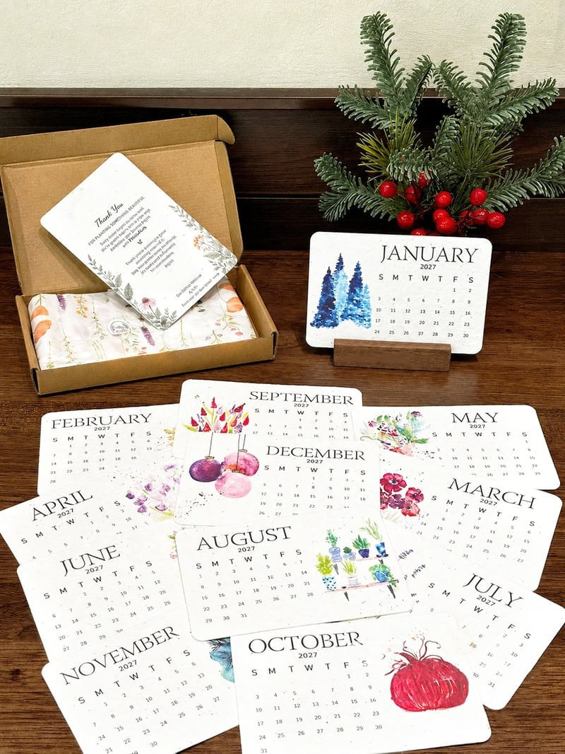 ✨🏆Early Holiday Sale 50% OFF 🌱Eco-Friendly Plantable “Timeless” Seed Calendar 2027