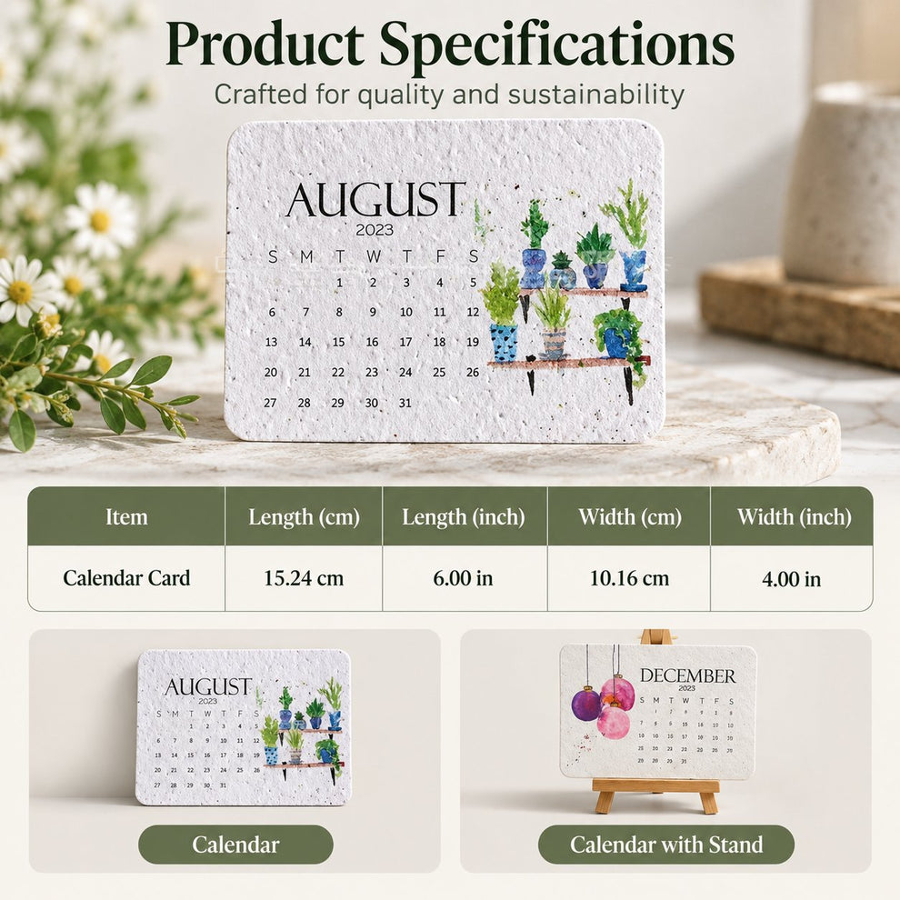 ✨🏆Early Holiday Sale 50% OFF 🌱Eco-Friendly Plantable “Timeless” Seed Calendar 2027