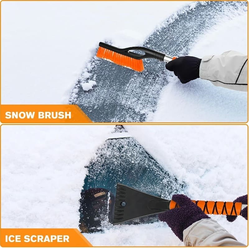 Telescopic Car Snow Brush With Ice Scraper
