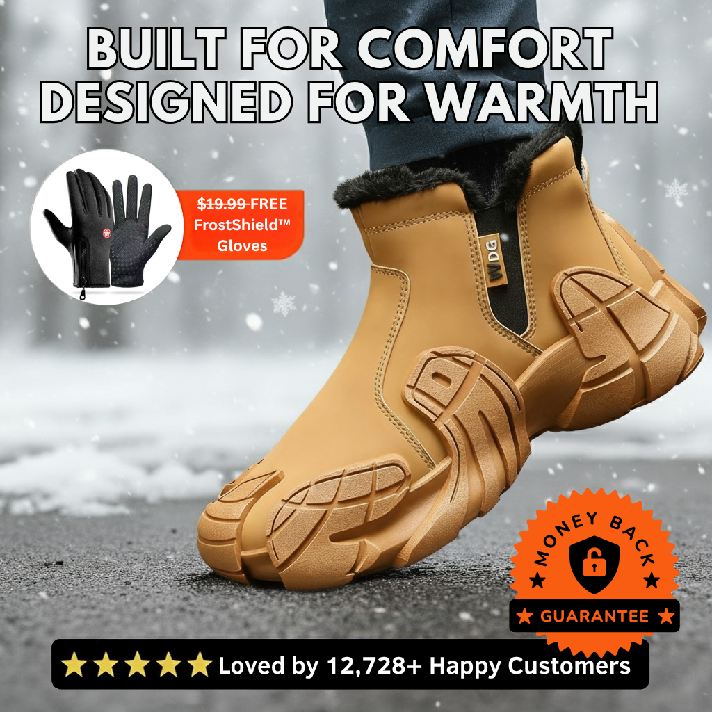 🔥 Hot Sale 70% OFF 👟 Unisex Warm Fleece Waterproof Boots