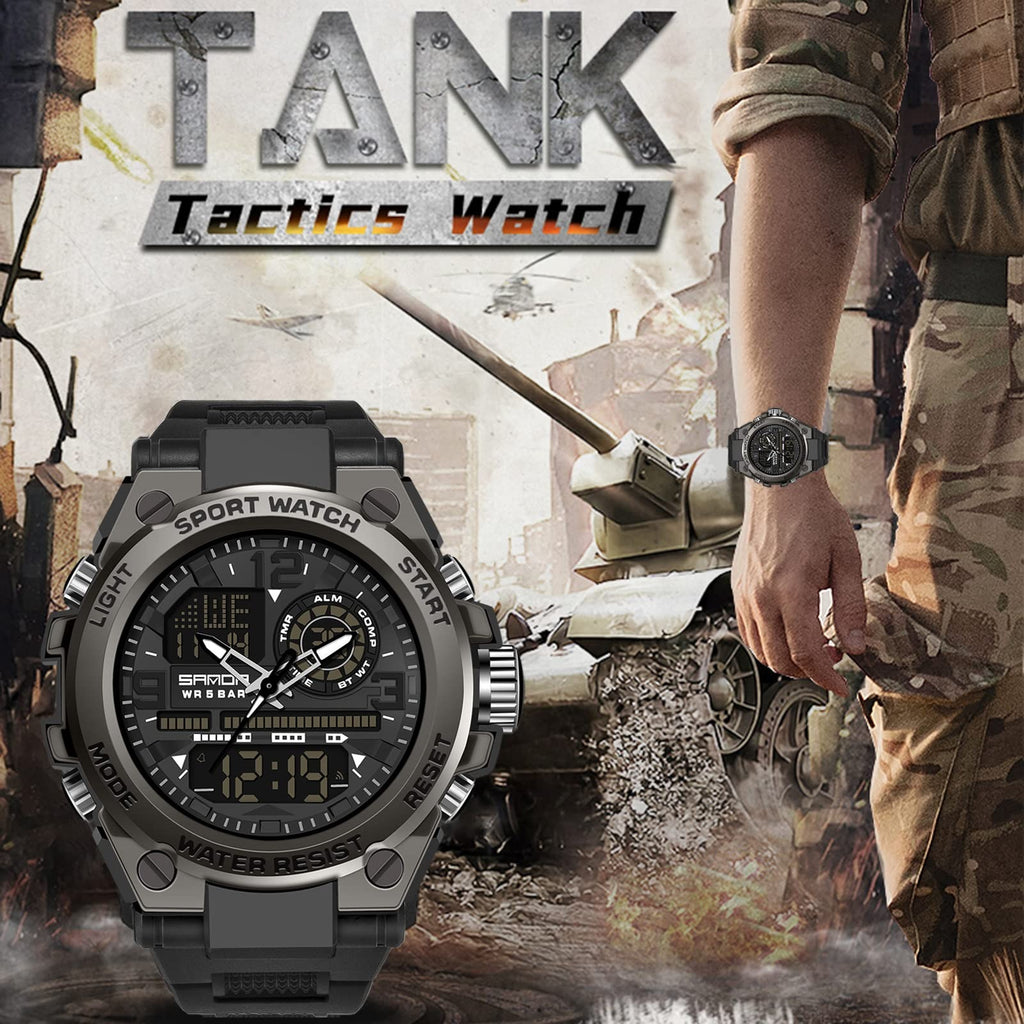 🔥 Hot Sale 70% OFF ⌚ Men's Waterproof Sports Watch with Luminous Display
