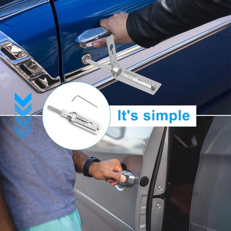 🔥Hot Sale 49% Off ⚒️ Flat Key Lock Compatible Master Key Decoder Tool
